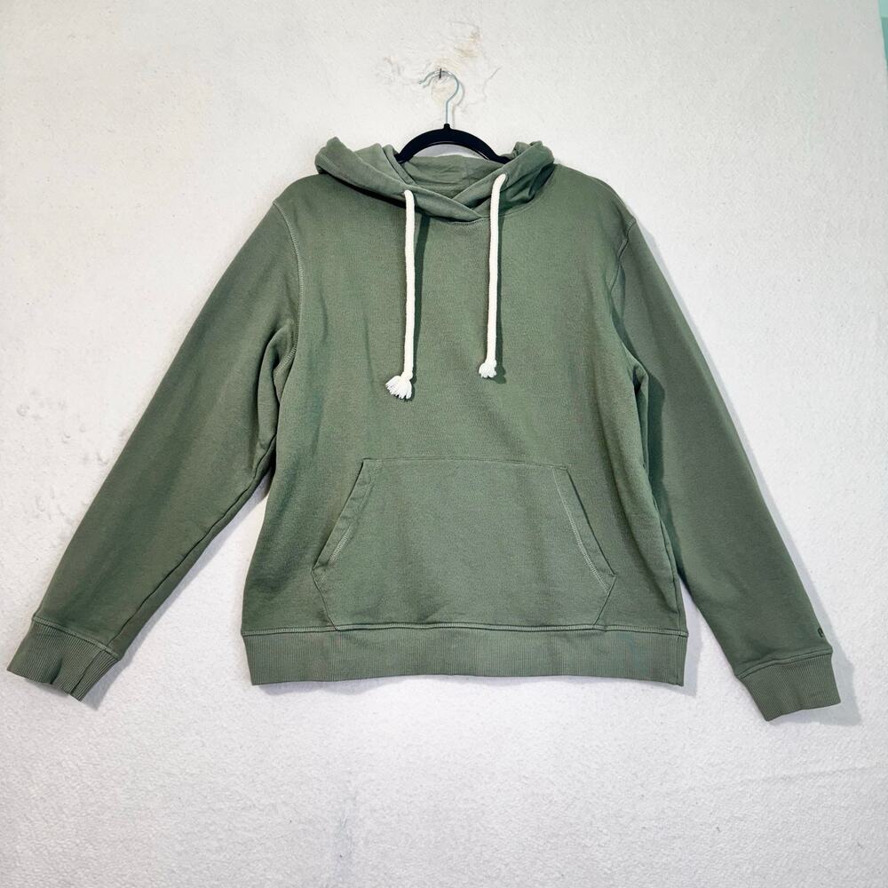 Pact One For All Hoodie Caper Green Organic Cotton Sweatshirt Unisex size Medium